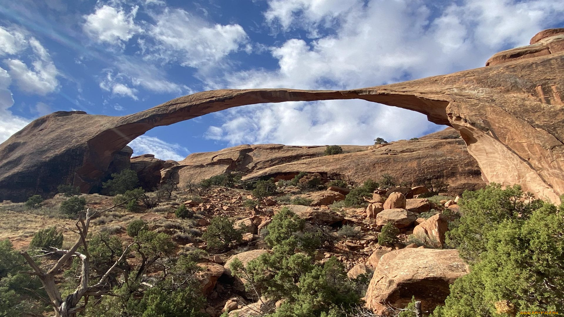 landscape arch, arches national park, utah, , , landscape, arch, arches, national, park